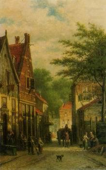 European city landscape, street landsacpe, construction, frontstore, building and architecture. 319, unknow artist